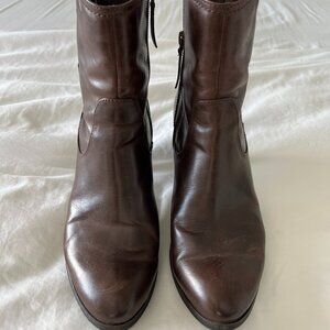 Brown Heeled Bootie
